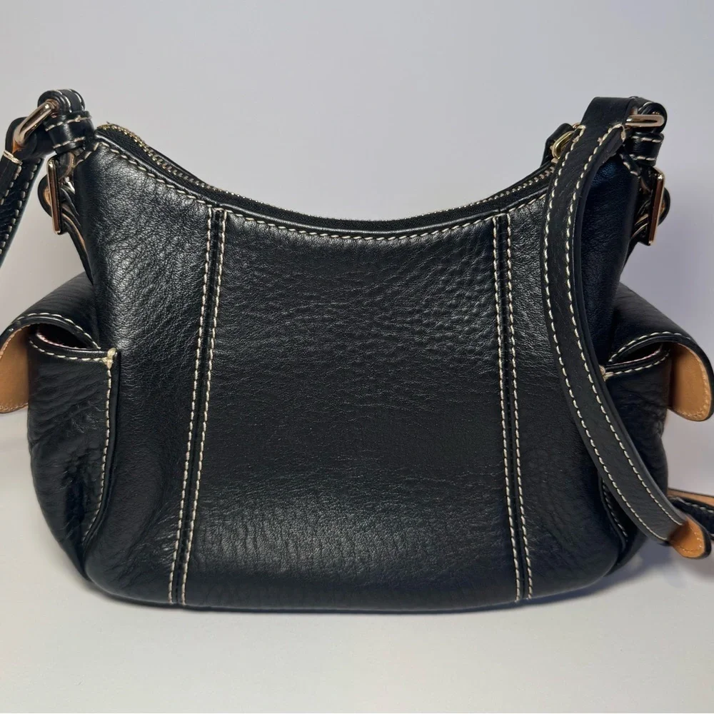 Dooney & Bourke small black pebbled leather hobo shoulder NWOT